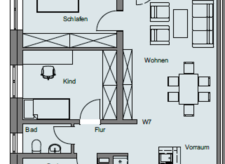 Wohnung zur Miete 1.290 € 3 Zimmer 77 m² Geschoss 1/3 frei ab 01.05.2026 Siemensstraße 68 Eckernförde 24340