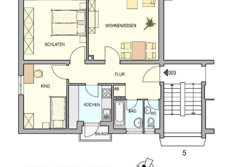 Wohnung zur Miete 550 € 3 Zimmer 68,3 m² Ansbach 91522