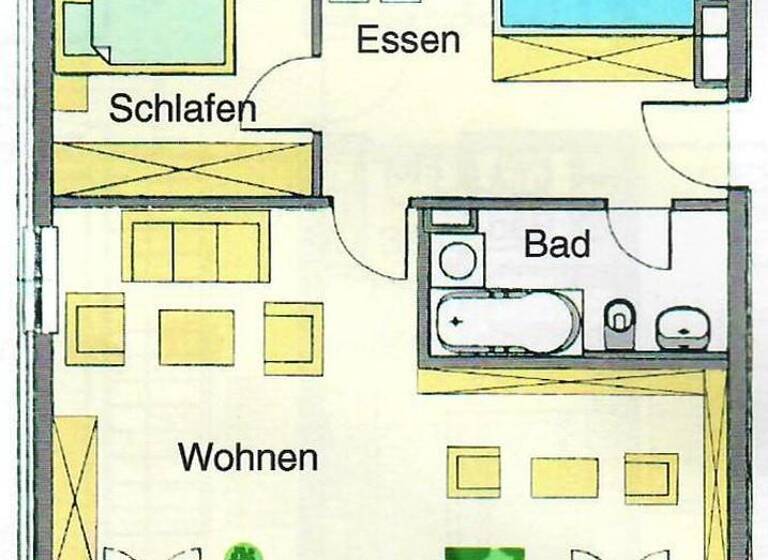 Wohnung zur Miete 660 € 2 Zimmer 62 m² Kempten Kempten (Allgäu) 87435