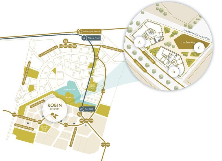 Bürofläche zur Miete - Erstbezug 14,25 € teilbar ab 146 m² Wien 1220