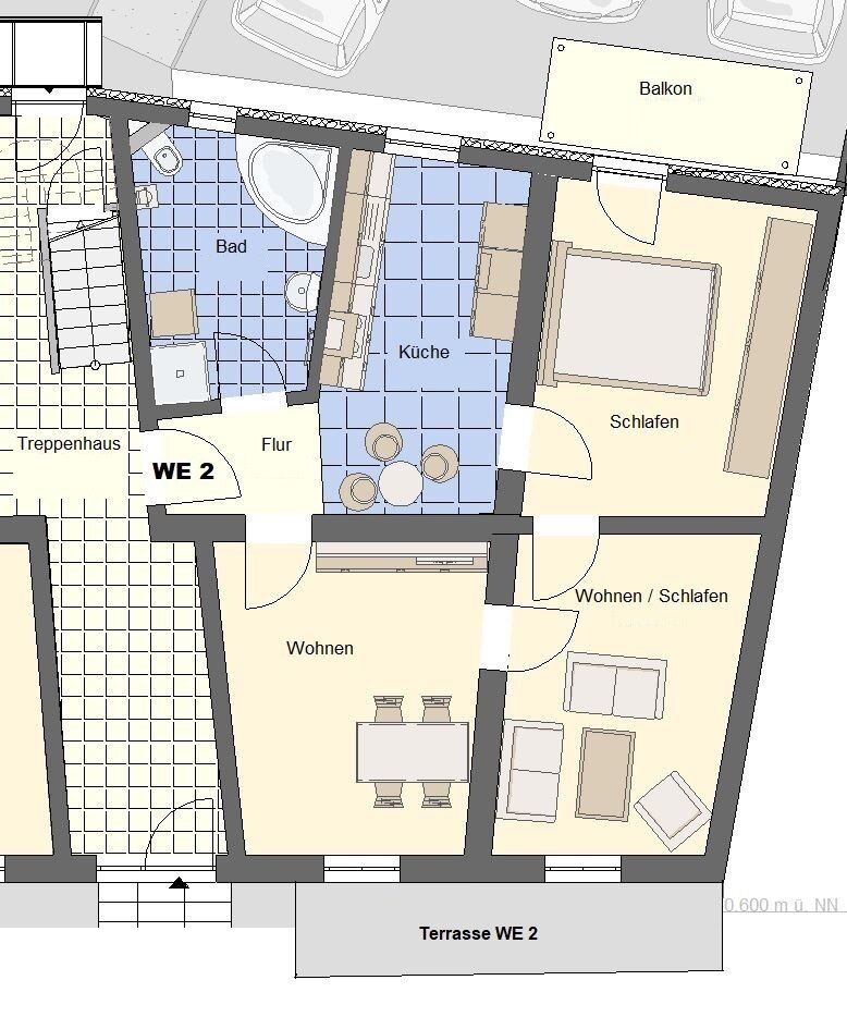 Terrassenwohnung zum Kauf provisionsfrei als Kapitalanlage geeignet 246.500 € 3 Zimmer 75 m²<br/>Wohnfläche Altefähr Altefähr 18573