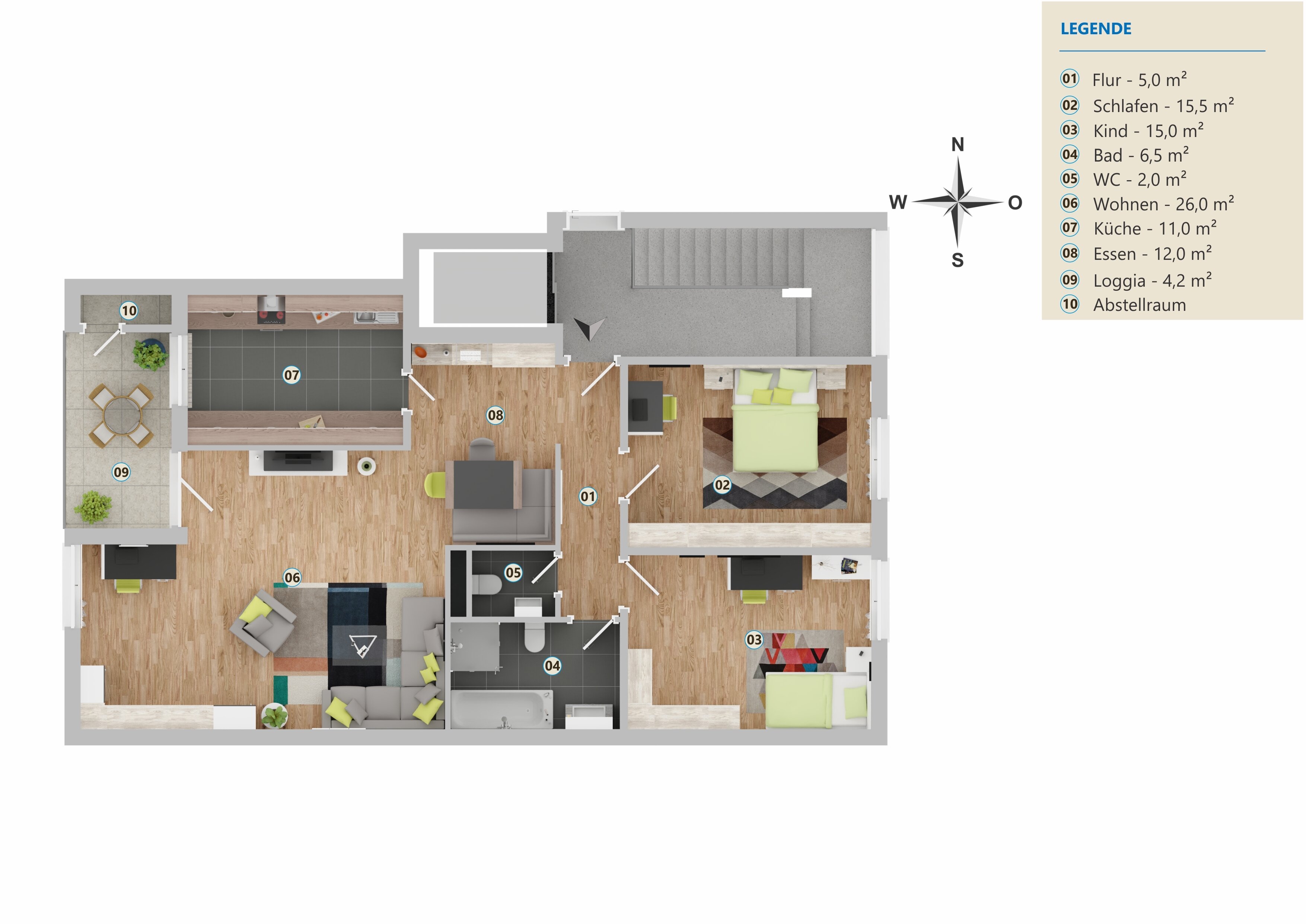 Wohnung zur Miete 1.160 € 3,5 Zimmer 97 m²<br/>Wohnfläche 5.<br/>Geschoss ab sofort<br/>Verfügbarkeit Züricher Straße 44 Großreuth bei Schweinau Nürnberg 90431