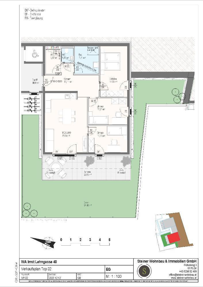 Wohnung zum Kauf 506.659 € 4 Zimmer 88,8 m²<br/>Wohnfläche Imst 6460