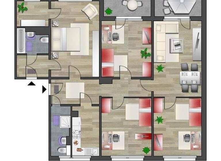 Wohnung zur Miete 740 € 5 Zimmer 115,7 m² 3. Geschoss frei ab 16.03.2026 Clausewitzstr. 17 Yorckgebiet Chemnitz 09130