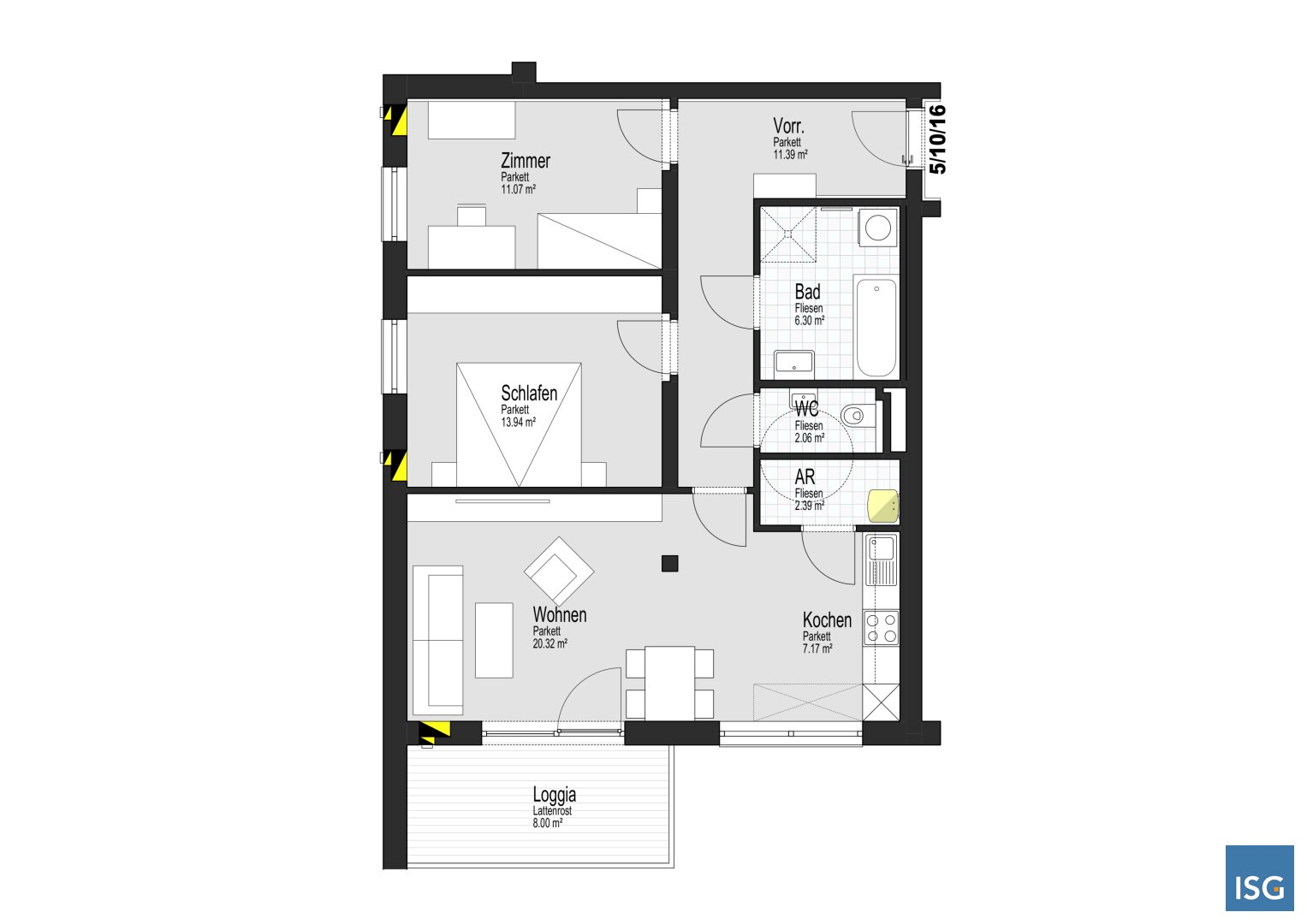 Wohnung zur Miete 560 € 3 Zimmer 74,6 m²<br/>Wohnfläche Lindenweg 2 Geinberg 4943