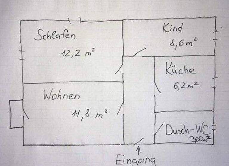 Wohnung zum Kauf provisionsfrei 175.000 € 3 Zimmer 47,7 m² 1. Geschoss Eythstr.15 Schweinau Nürnberg 90441