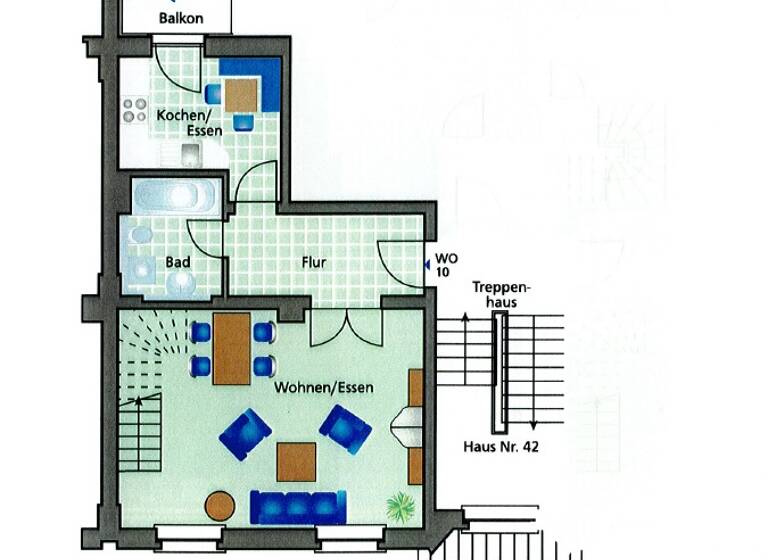 Maisonette zur Miete 499 € 3 Zimmer 83,1 m²<br/>Wohnfläche 3.<br/>Geschoss 01.07.2025<br/>Verfügbarkeit Franz-Mehring-Straße 42 Pölbitz Zwickau 08058