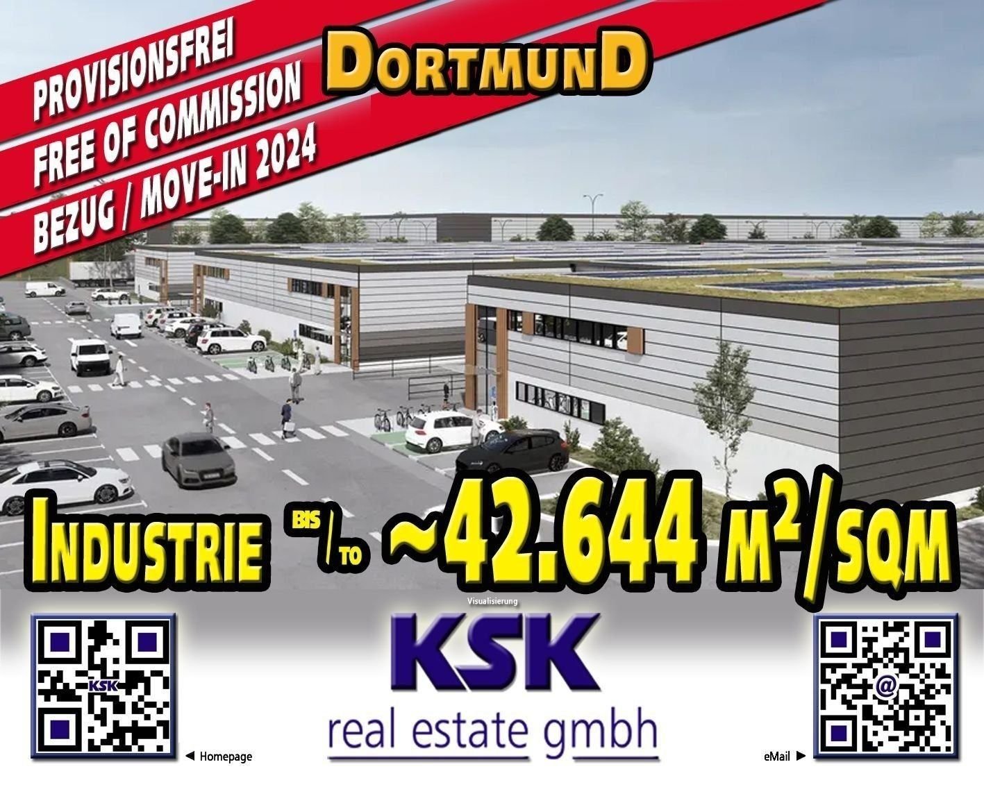 Produktionshalle zur Miete provisionsfrei 42.644 m²<br/>Lagerfläche von 11.832 m² bis 42.644 m²<br/>Teilbarkeit Langenacker (SEGRO) Oestrich Dortmund 44357