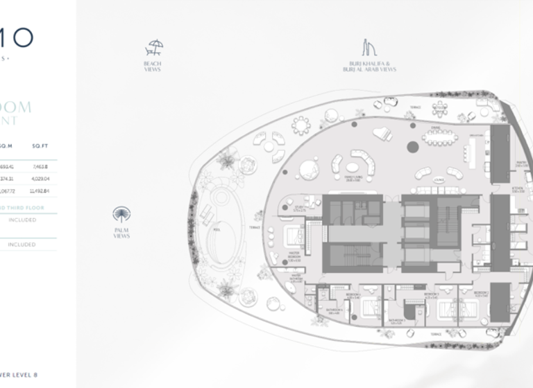 Wohnung zum Kauf - Erstbezug provisionsfrei 15.179.157 € 5 Zimmer 1.067,7 m² Dubai