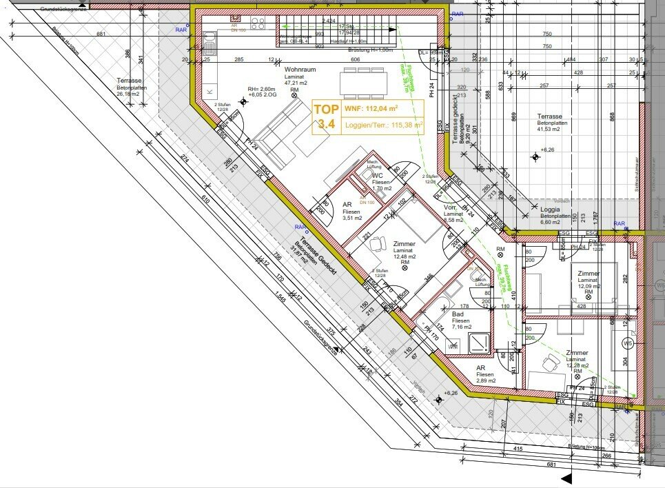 Wohnung zum Kauf 557.000 € 4 Zimmer 112 m²<br/>Wohnfläche 1.<br/>Geschoss Münichsthal 2122