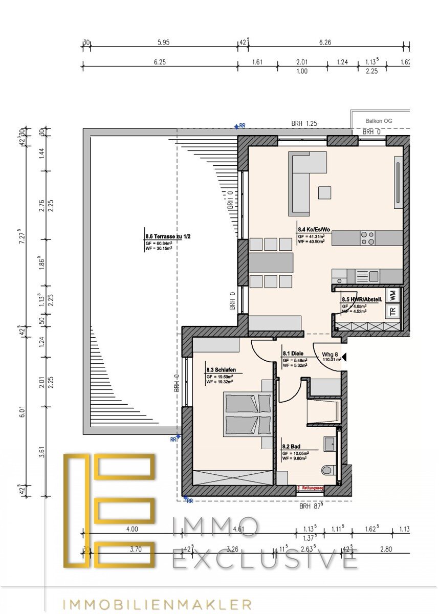 Penthouse zum Kauf provisionsfrei 495.000 € 2 Zimmer 110 m²<br/>Wohnfläche Fellerich Tawern / Fellerich 54456