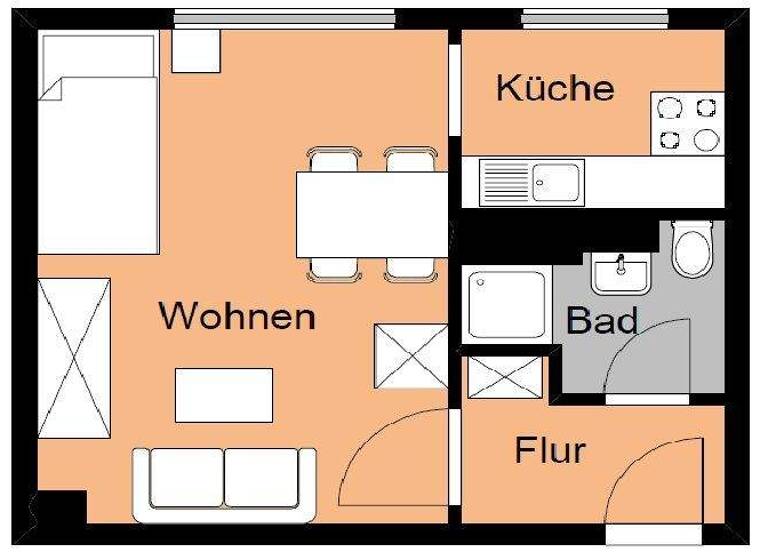 Studio zur Miete 166 € 1 Zimmer 25,1 m² 2. Geschoss frei ab 01.05.2026 Albert-Einstein-Straße 26 Oschersleben 39387