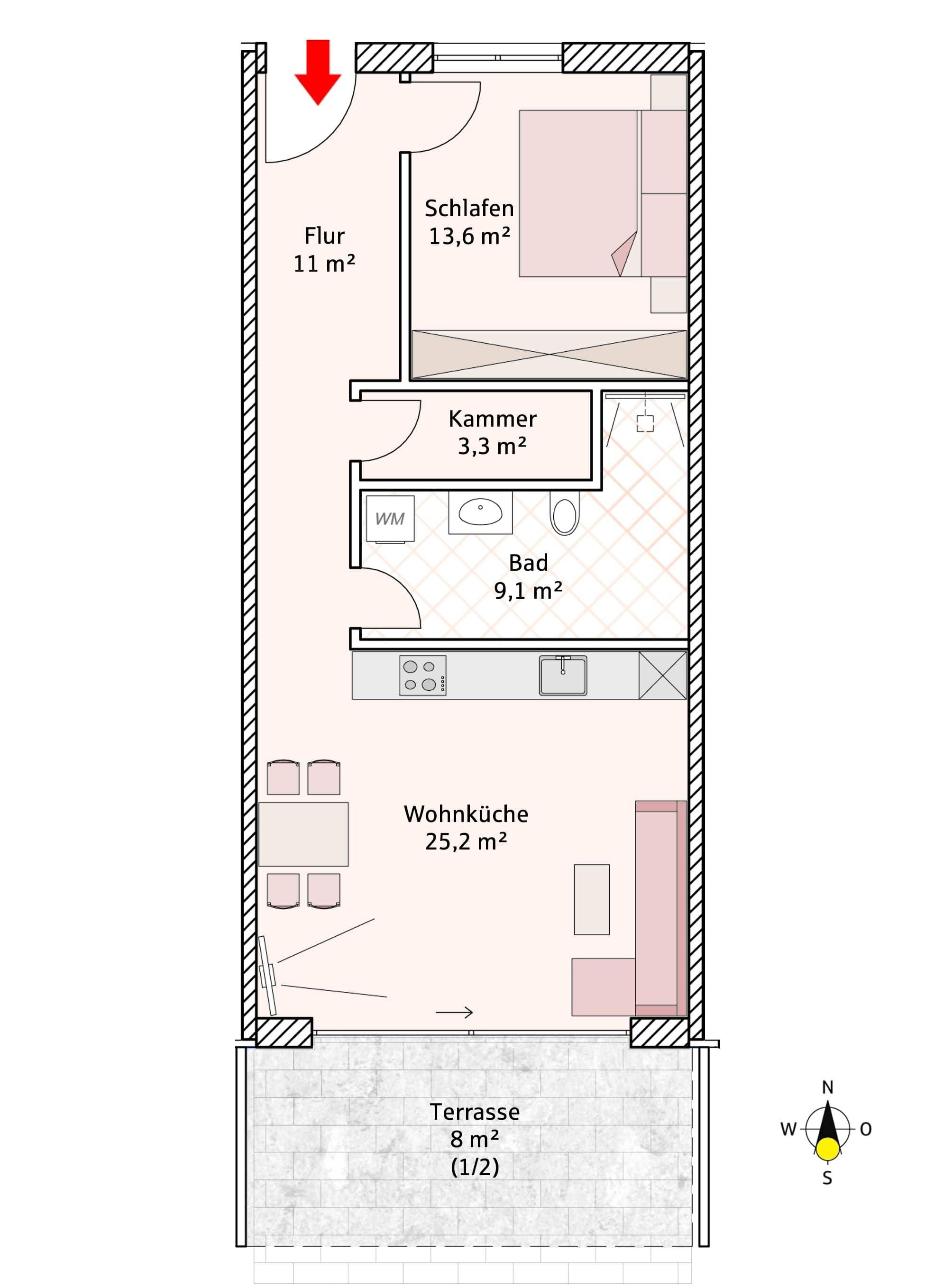 Wohnung zum Kauf provisionsfrei 495.000 € 2 Zimmer 71 m²<br/>Wohnfläche Riedering 83083