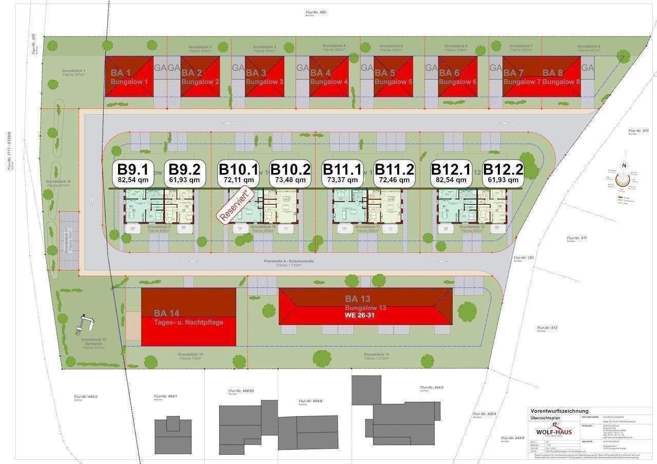 Immobilie in Geiselbach - KfW 55 - Barrierefreie Neubau Service Bungalows - Geiselbach  - Bild 2