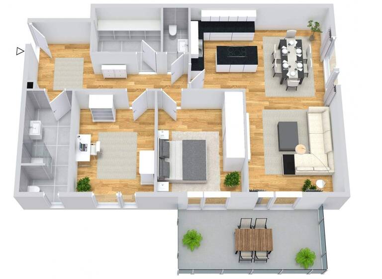 Terrassenwohnung zum Kauf - Erstbezug 388.900 € 3 Zimmer 103,5 m² EG An der Fuhse 10 Ölsburg Ilsede 31241