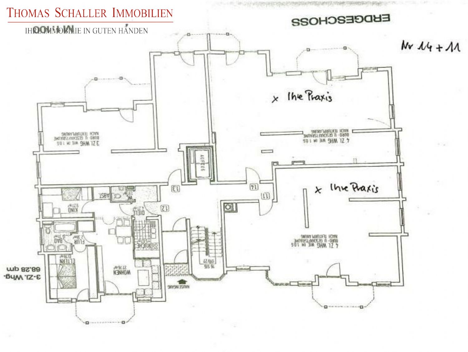 Praxisfläche zum Kauf provisionsfrei 399.000 € 8 Zimmer 193 m²<br/>Bürofläche Wendelstein Wendelstein 90530