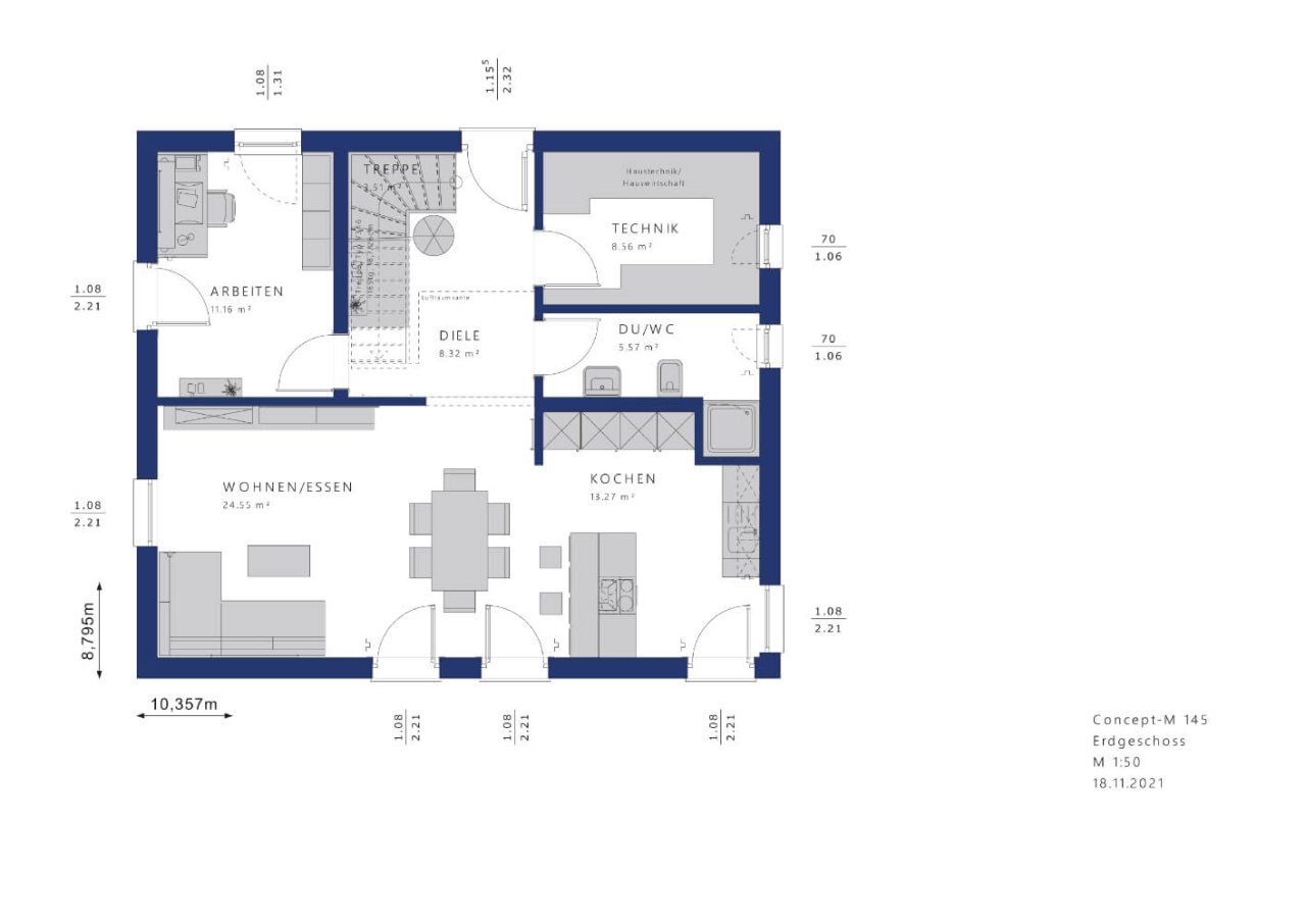 Einfamilienhaus zum Kauf provisionsfrei 563.019 € 5 Zimmer 145 m²<br/>Wohnfläche 1.474 m²<br/>Grundstück Greimerath 54314