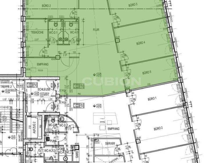 Bürofläche zur Miete provisionsfrei 12 € 466,9 m² Bürofläche teilbar ab 233,9 m² Altstadt-Mitte Oberhausen 46045