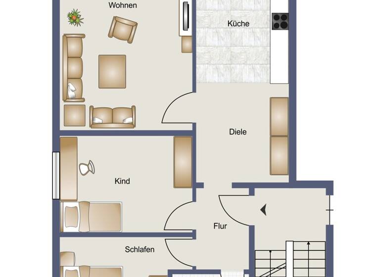Wohnung zum Kauf 135.000 € 3 Zimmer 78,3 m² EG Bärenstein Werdohl 58791