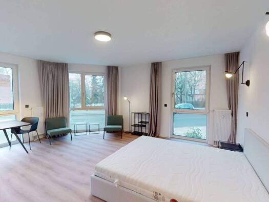 Studio zur Miete - Erstbezug 965 € 1 Zimmer 38,5 m² EG frei ab 15.03.2026 Scharnweberstraße 2 Oberschöneweide Berlin 12459