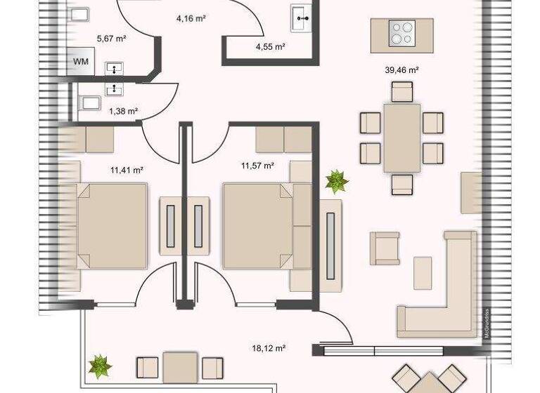 Wohnung zum Kauf 485.000 € 3 Zimmer 78 m² Niederau 6314