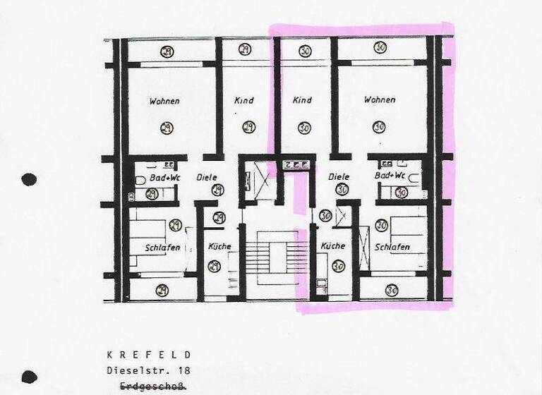 Wohnung zum Kauf 153.800 € 3 Zimmer 81 m² frei ab sofort Dieselstraße 18 Benrad-Nord Krefeld 47803