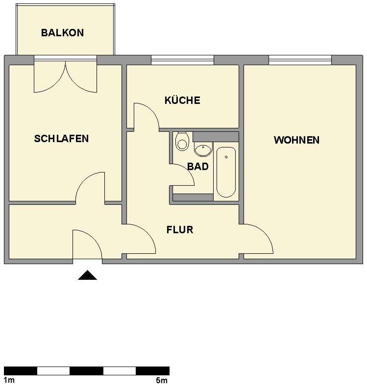 Wohnung zur Miete 346 € 2 Zimmer 63 m²<br/>Wohnfläche EG<br/>Geschoss Stollberger Str. 35 Kapellenberg 812 Chemnitz 09119