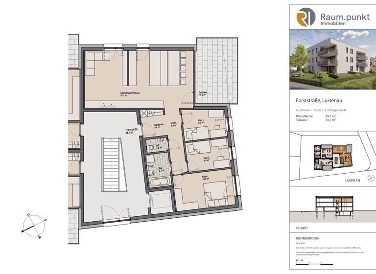 Wohnung zum Kauf - Erstbezug 689.000 € 4 Zimmer 89,2 m² Forststrasse Lustenau 6890