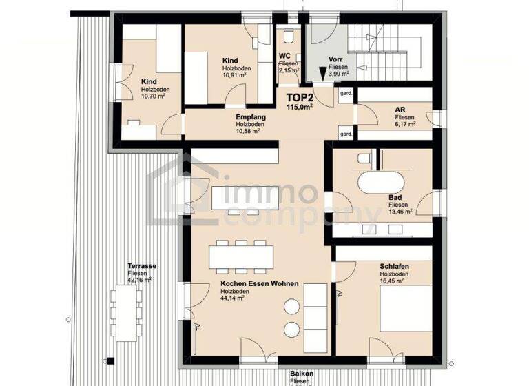 Wohnung zur Miete 2.070 € 4,5 Zimmer 115 m² Puch bei Hallein 5412