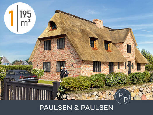 Doppelhaushälfte zum Kauf 3.800.000 € 4 Zimmer 195 m² 1.000 m² Grundstück Archsum Sylt 25980