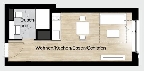 Studio zur Miete 580 € 1 Zimmer 25 m²<br/>Wohnfläche 9.<br/>Geschoss ab sofort<br/>Verfügbarkeit Mögeldorf Nürnberg 90482