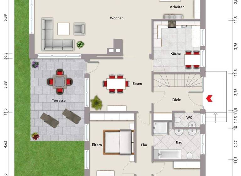 Bungalow zum Kauf 525.000 € 4 Zimmer 153,4 m² 852 m² Grundstück Klausdorf Altenholz 24161