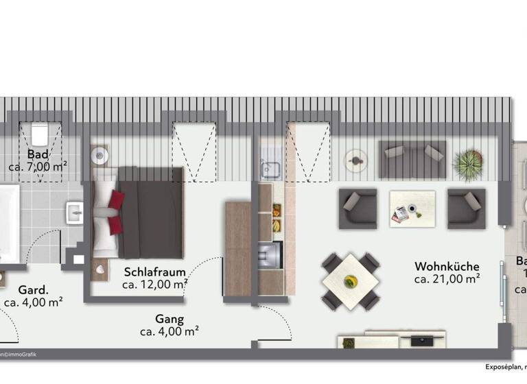 Wohnung zum Kauf provisionsfrei 169.000 € 2 Zimmer 49 m² Aising Rosenheim 83026