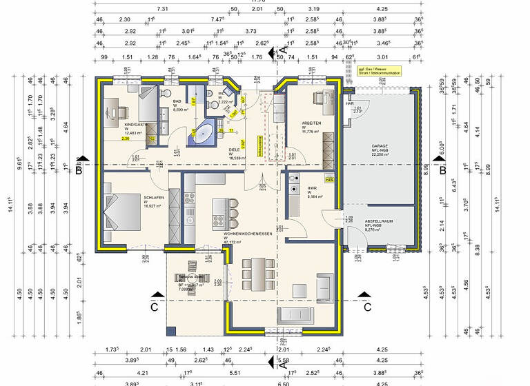 Bungalow zum Kauf - Erstbezug provisionsfrei 449.000 € 4 Zimmer 133 m² 600 m² Grundstück Herzlake 49770