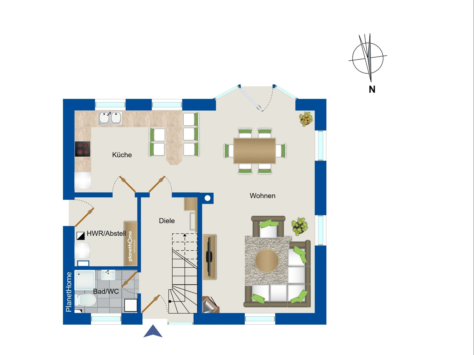 Einfamilienhaus zum Kauf 329.000 € 4 Zimmer 112,5 m²<br/>Wohnfläche 1.051 m²<br/>Grundstück Hoheluft Rendsburg 24768