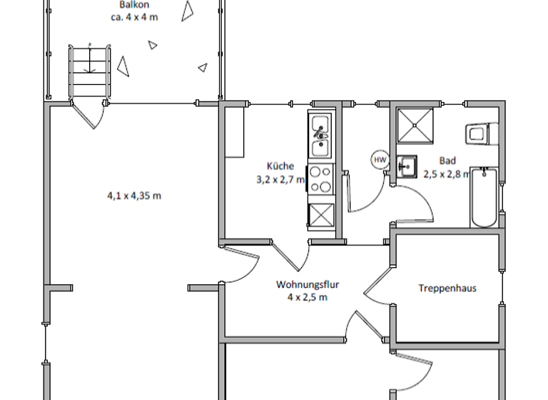 Wohnung zur Miete 950 € 2,5 Zimmer 90 m²<br/>Wohnfläche 1/2<br/>Geschoss Wellingdorf Kiel 24148