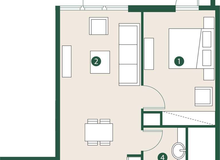 Wohnung zum Kauf provisionsfrei 263.571 € 2 Zimmer 68,5 m² Dubai 00000