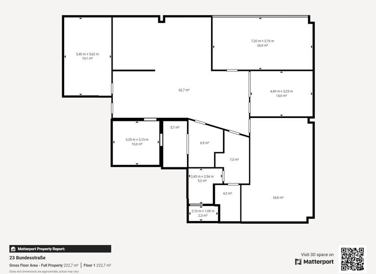Bürofläche zur Miete 2.700 € 5 Zimmer 197 m² Bürofläche Rum 6063