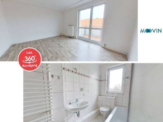 Wohnung zur Miete 350 € 3 Zimmer 57,9 m² 2. Geschoss frei ab sofort Ernst-von-Harnack-Straße 2 Bad Lauchstädt Bad Lauchstädt 06246