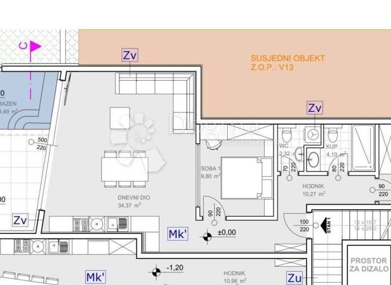 Wohnung zum Kauf 650.000 € 3 Zimmer 91 m² Sibenik