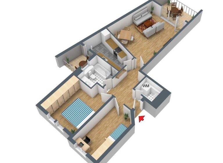 Wohnung zum Kauf 599.000 € 3 Zimmer 81 m² Sachsenhausen Frankfurt am Main 60598