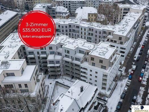 Wohnung zum Kauf - Erstbezug 535.900 € 3 Zimmer 64,7 m² EG Neustadt-Nord Köln 50668
