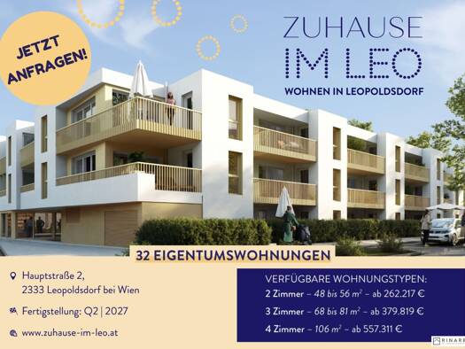 Wohnung zum Kauf 619.234 € 4 Zimmer 106,4 m² EG Leopoldsdorf 2333
