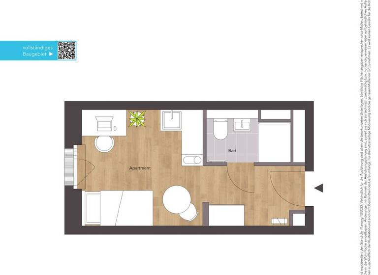 Studio zur Miete 548 € 1 Zimmer 19,2 m² 3. Geschoss frei ab sofort Bahnhofstraße / Reindelstraße Gleißbühl Nürnberg 90402