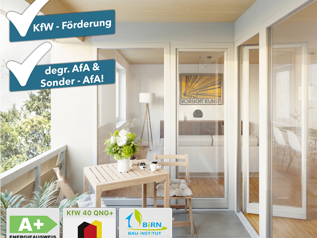 Wohnung zum Kauf - Neubau provisionsfrei als Kapitalanlage geeignet 312.984 € 3 Zimmer 64,4 m² Julius-Krause-Straße 16 Sellerhausen-Stünz Leipzig 04318