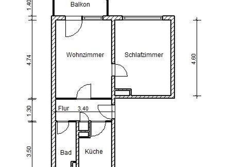 Wohnung zur Miete 346 € 2 Zimmer 49,4 m² 3. Geschoss Hohe Straße 11 Neue Neustadt Magdeburg 39124