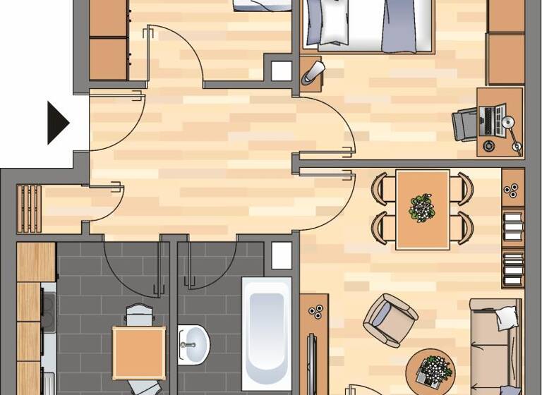 Wohnung zur Miete 509 € 3 Zimmer 58 m²<br/>Wohnfläche 1.<br/>Geschoss Denkmalsweg 3 Gosenbach Siegen 57080