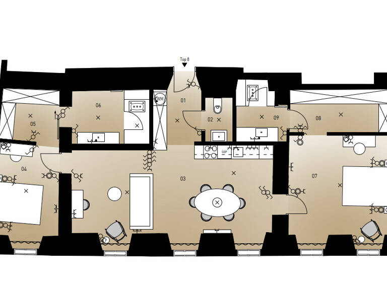 Wohnung zur Miete 2.175 € 3 Zimmer 97,2 m² 1. Geschoss Wien 1190