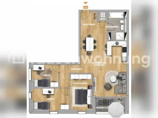 Wohnung zur Miete Tauschwohnung 1.098 € 4 Zimmer 85 m² 3. Geschoss Südvorstadt Leipzig 04275