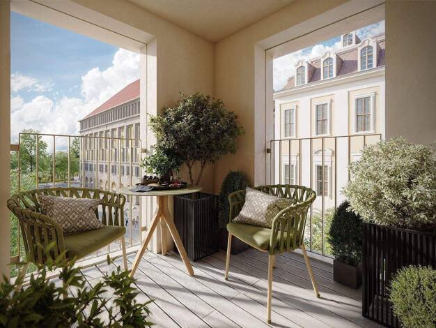 Wohnung zur Miete - Erstbezug 1.560 € 4 Zimmer 90,4 m² frei ab sofort Ringstraße 2 Innere Altstadt Dresden 01067